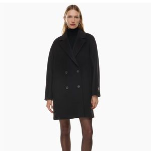 Aritzia slouch coat mid black size 1